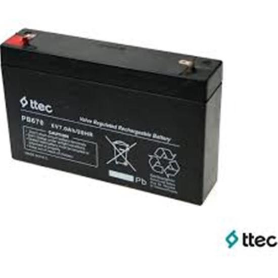 Ttec 6V 7Ah Bakımsız Kuru Akü