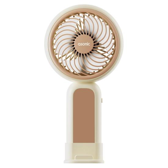 Asonic AFN21 Krem 250mAh Masaüstü Usb Fan Şarjlı