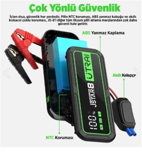 UTRAI Jstar 8 20000mAh Jump Taşınabilir Batarya
