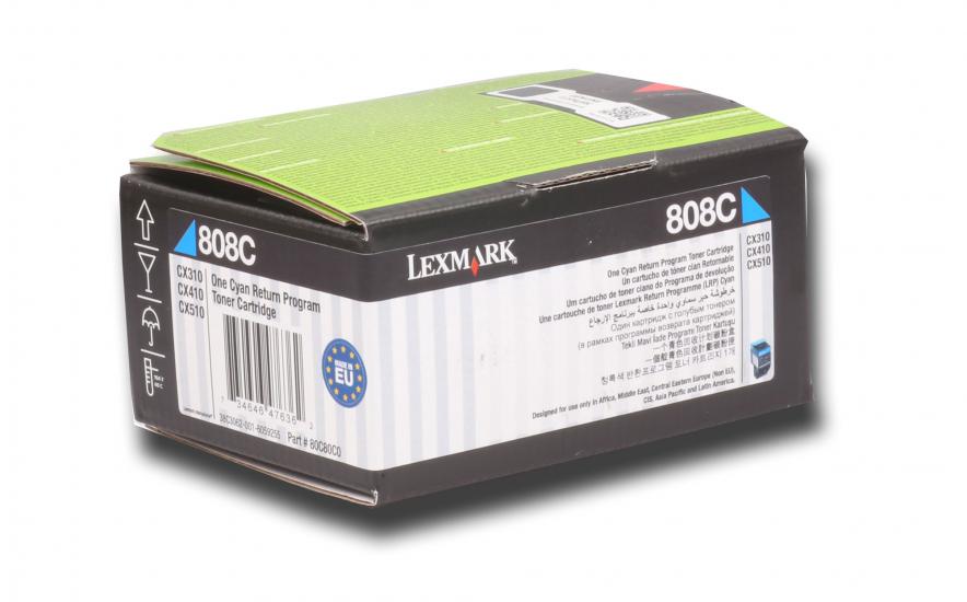 Lexmark 80C80C0 1.000 Sayfa Cyan Mavi Toner