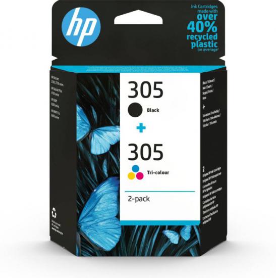 HP 6ZD17AE 305 Black Color Siyah Renkli Paket