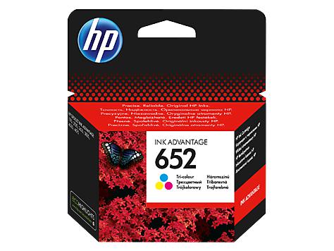 HP F6V24AE 652 Color Renkli Kartuş