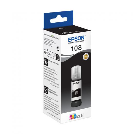 Epson T09C1 108 Siyah Şişe Mürekkep T09C14A