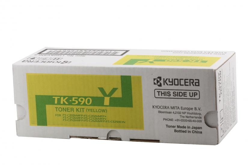 Kyocera TK-590Y Sarı Orijinal Fotokopi Toneri