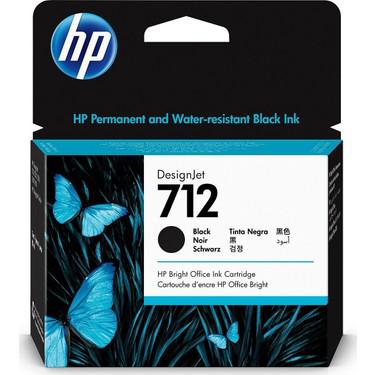 HP 3ED71A 712 Black Siyah 80ML Plotter Kartuşu