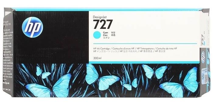HP F9J76A 727 Cyan Mavi 300ML Plotter Kartuşu