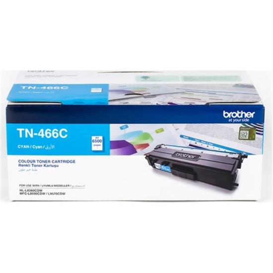 Brother TN-466C 6.500 Sayfa Cyan Mavi Toner