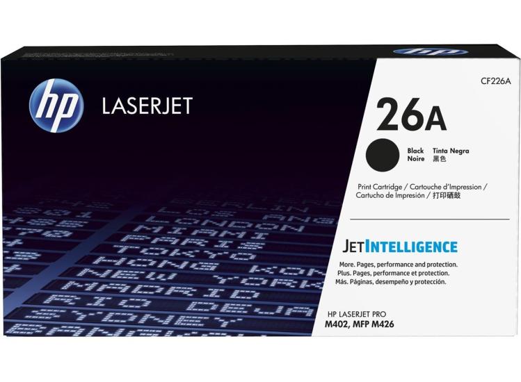 Hp CF226A 26A Black Siyah 3.100 Sayfa Toner
