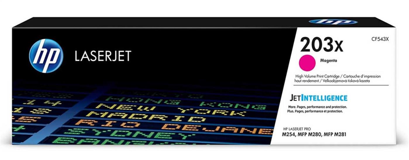 Hp CF543X 203X Kırmızı Yüksek Kapasite Toner