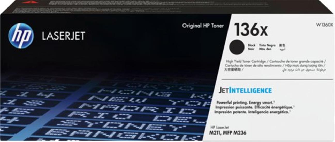 Hp W1360X 136X Black Siyah 2.600 Sayfa Toner