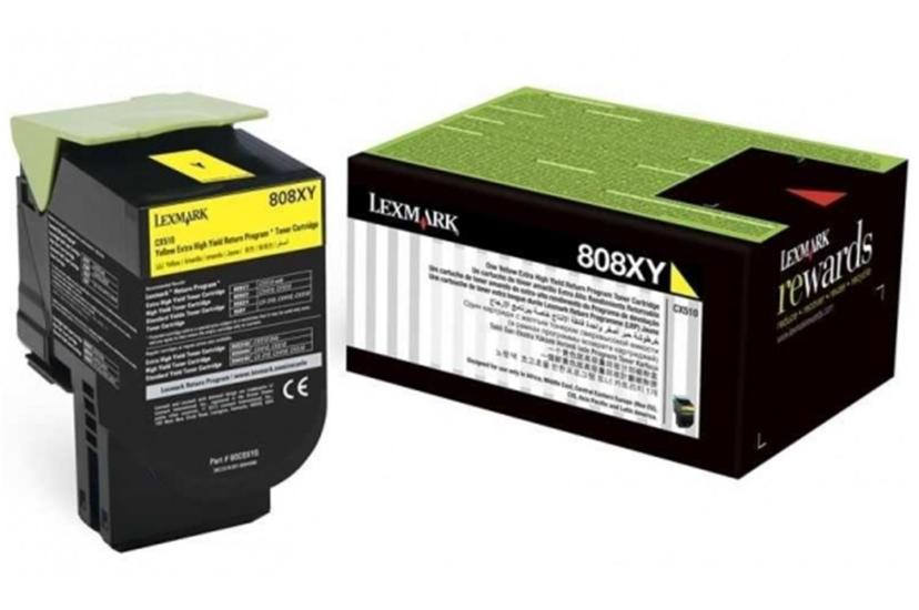 Lexmark 80C8XY0 4.000 Sayfa Yellow Sarı Toner CX510 808XY