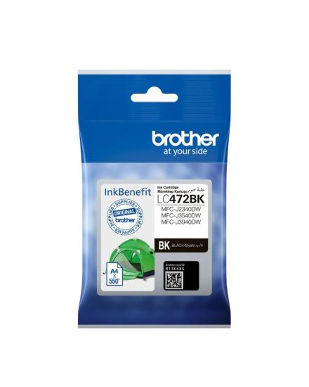 Brother LC472BK Black Siyah 550 Sayfa Kartuş