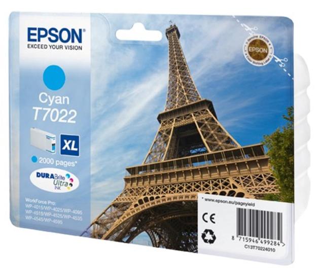 Epson T7022 Cyan Mavi Mürekkep Kartuş T70224010