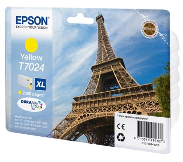 Epson T7024 Yellow Sarı Mürekkep Kartuş T70244010