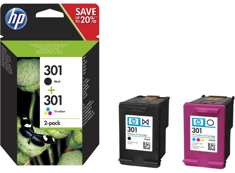 Hp N9J72AE 301 Siyah Renkli Multi Paket