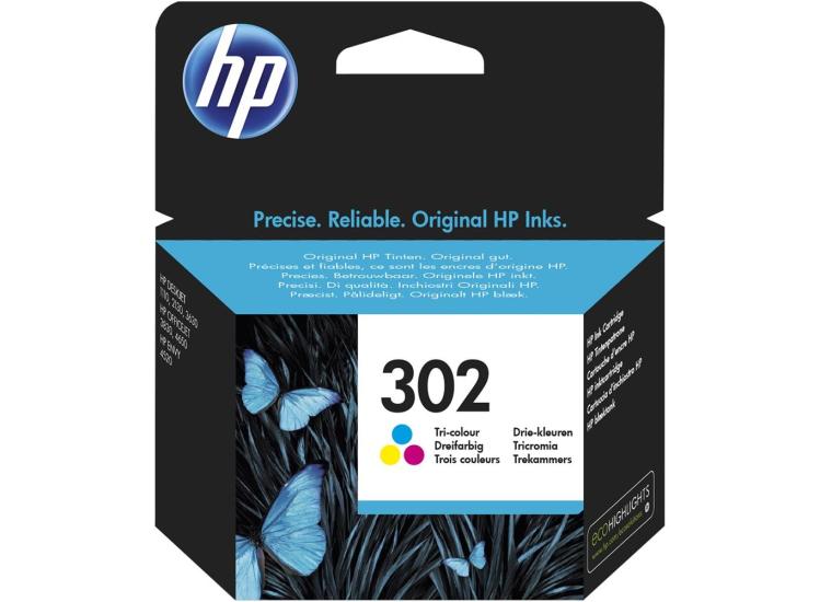 Hp F6U65AE 302 Color Renkli Kartuş