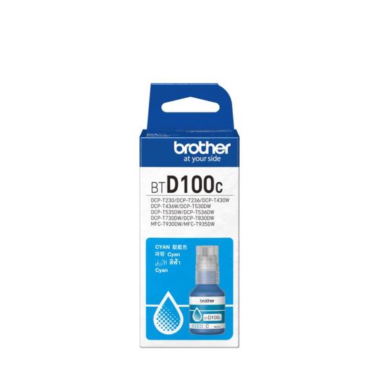 Brother BTD100C Cyan Mavi Şişe Mürekkep DCP-T230