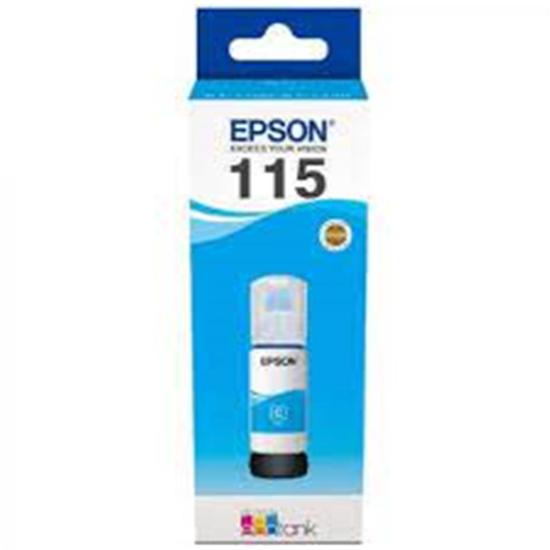 Epson 115 Cyan Mavi Şişe Mürekkep T07D24A