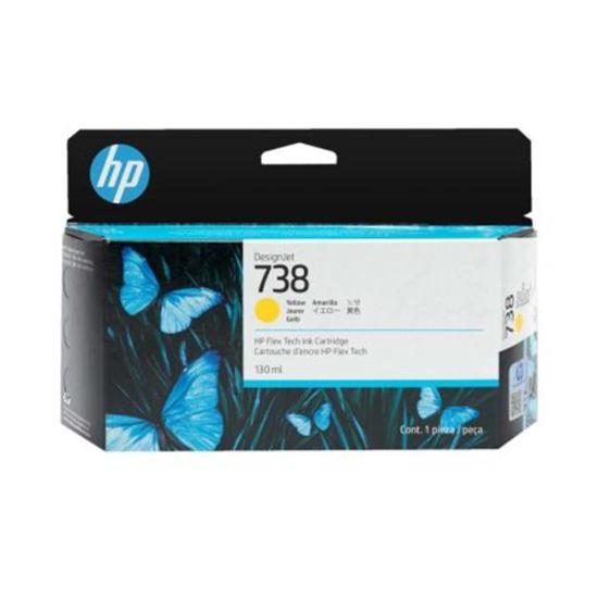 Hp 738 Yellow Sarı 130Ml Plotter Kartuşu 498N7A