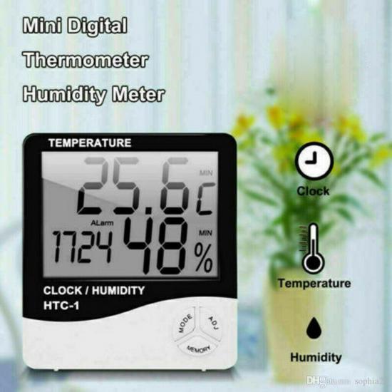 Gaman Clock Htc-2-1 Dijital Nem ve Sıcaklık Ölçer Saat