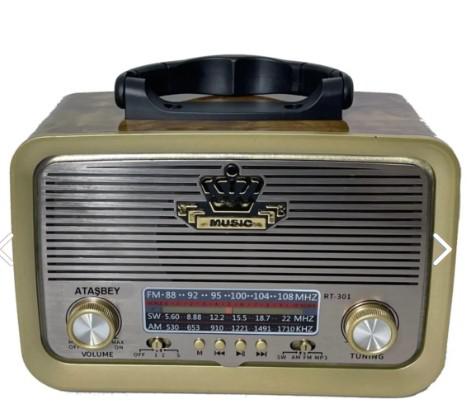 Everton RT-301 Bluetooth-USB-SD-FM Şarjlı  Nostaljik Radyo