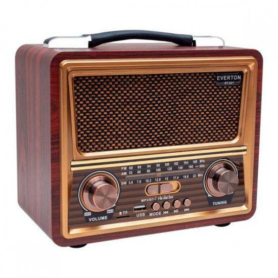 Everton Rt-821 Bluetooth Fm-Usb-Tf-Aux Nostaljik Radyo