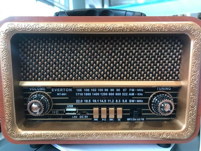 Everton Rt-861 Bluetooth Fm-Usb-Tf-Aux Nostaljik Radyo Kumandalı