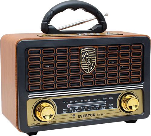 Everton Rt-862 Bluetooth Fm-Usb-Tf-Aux Nostaljik Radyo Kumandalı