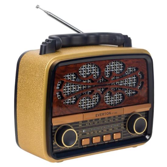 Everton Rt-880 Bluetooth Fm-Usb-Tf-Aux Nostaljik Radyo
