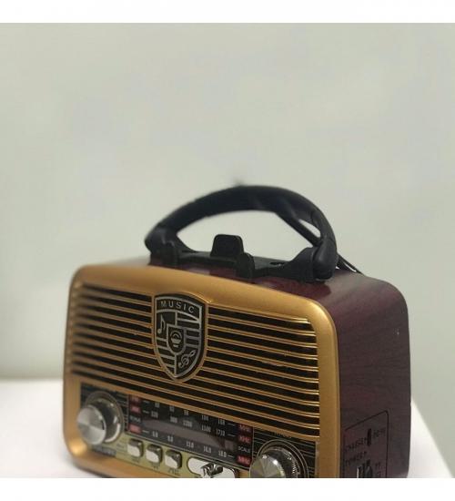 Everton Rt-845 Güneş Enerjili Panelli Bluetooth Fm-usb-Tf Card-Aux Nostaljik Radyo