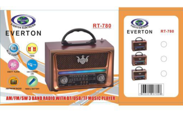 Everton RT-780  Bluetooth-USB-SD-FM Radyo