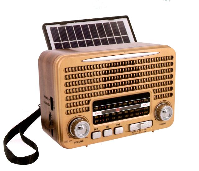 Everton Rt-642 Solar Güneş Panelli Nostaljik Radyo