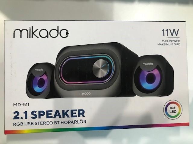 Mikado Md-511 5w+3wx2 Usb Rgb Ledli 2+1 Gaming Speaker (11 W)