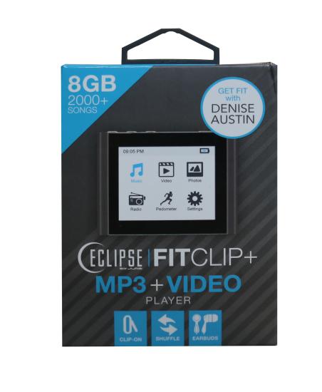 Eclipse Fit Clip Gri Plus Kulaklık Hediyeli 8gb Usb 2.0 Dijital Mp3+Video