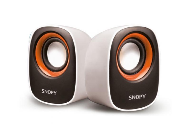 Snopy SN-120 Beyaz Sarı Usb Speaker