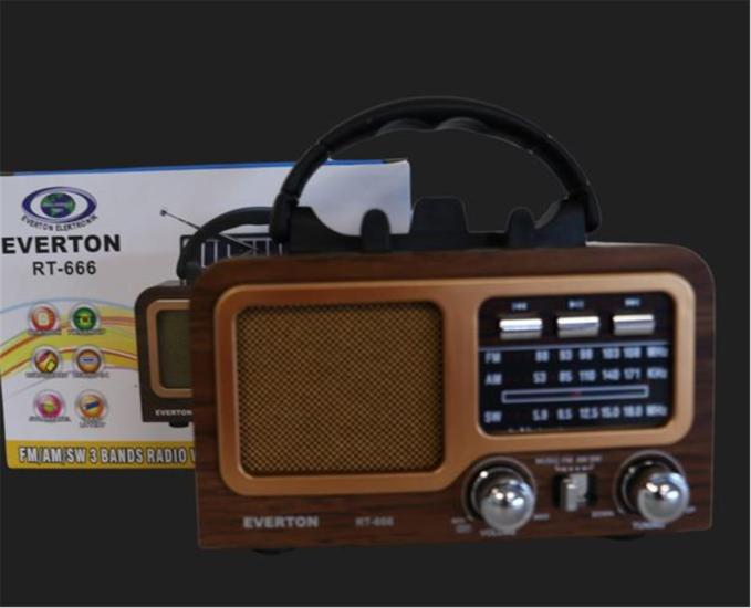 Everton Rt-602 Fm-Usb-Tf Şarjlı Nostaljik Radyo