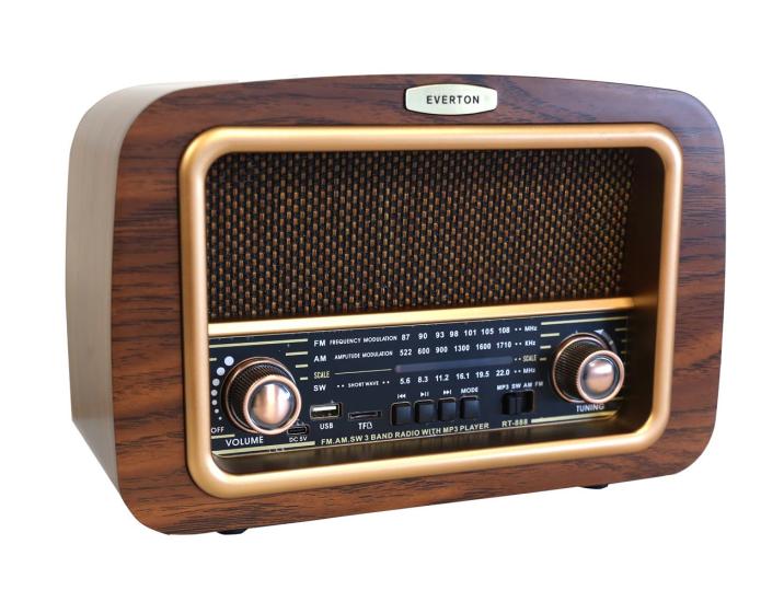 Everton Rt-888 Bluetooth Şarjlı Nostaljik Radyo