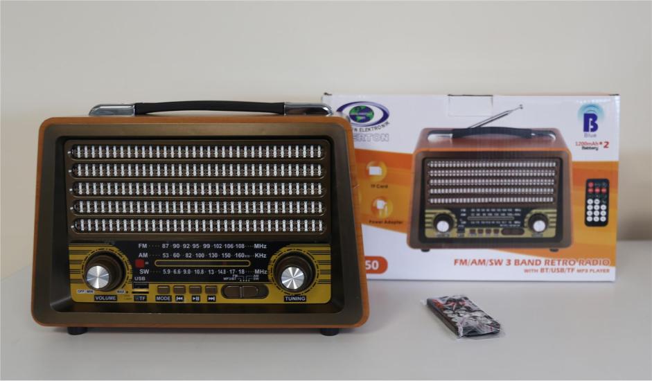 Everton Rt-750 Bluetooth Şarjlı Nostaljik Radyo