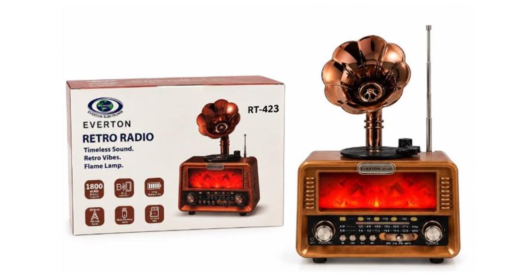 Everton Rt-423 Bluetooth Şarjlı Nostaljik Radyo