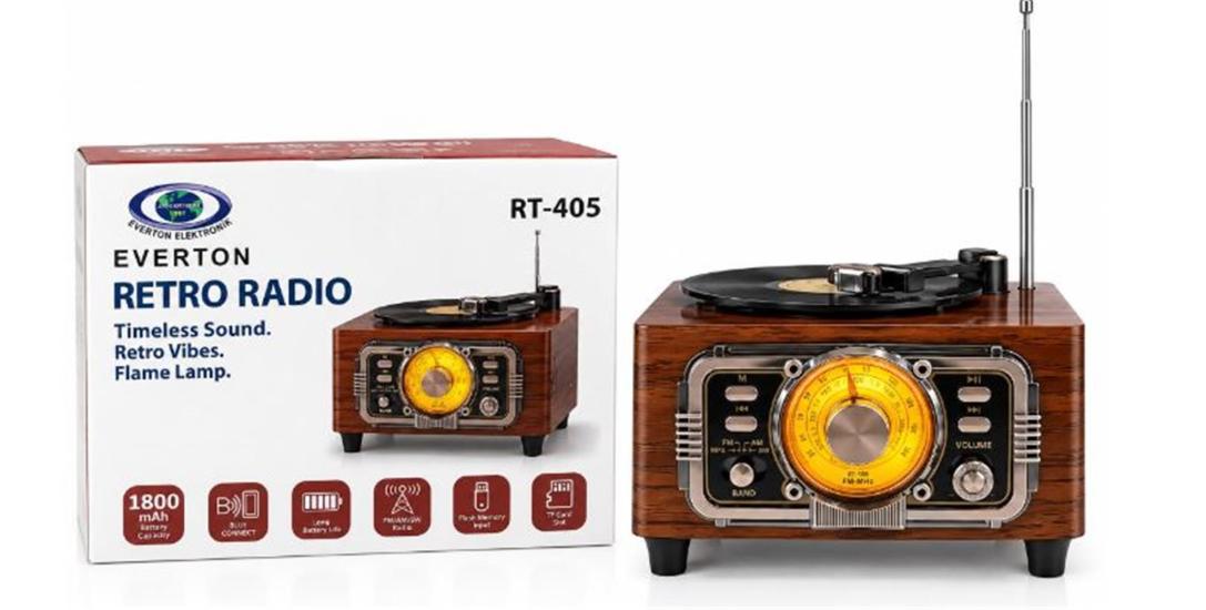 Everton Rt-405 Bluetooth Şarjlı Nostaljik Radyo