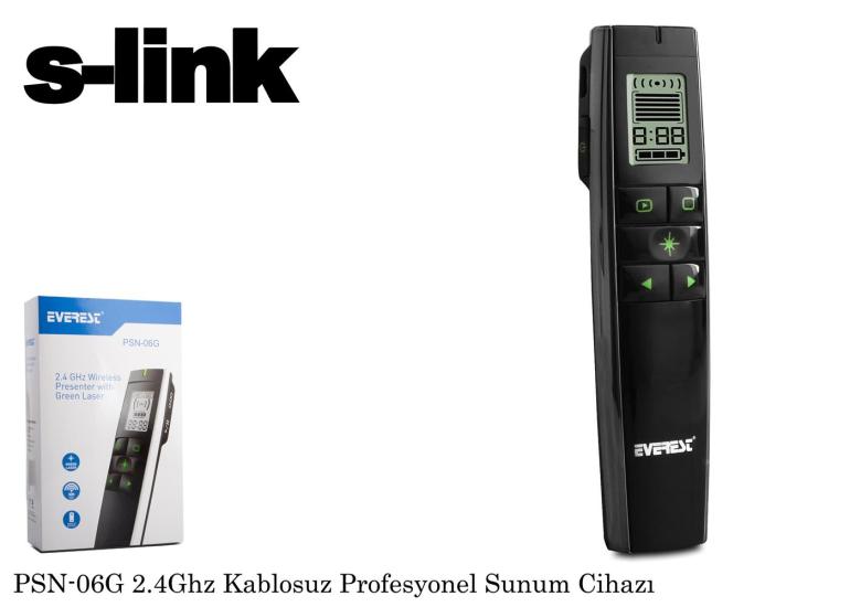 Everest PSN-06G 2.4ghz Kablosuz Presenter