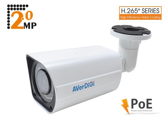 Averdigi  AD-920BV 2.0Mp 2.8-12 mm Varifocal Lens 24 SMD Led H.265 POE Ir Bullet Ip Kamera
