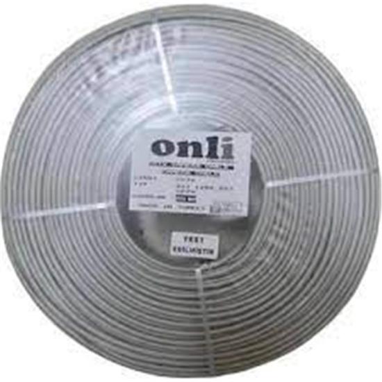 Onli 1x0,50 mini Coax 2x0,50mm CCA Kamera Kablosu
