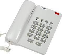 TRAX TD205 Beyaz Kablolu Masaüstü Telefon