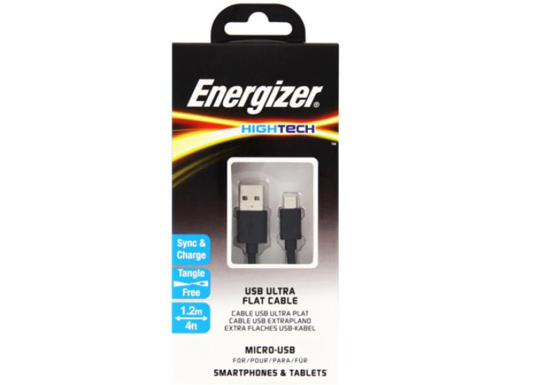 Energizer C21UBMCGBK4 1.2m Flat Micro Usb Kablosu