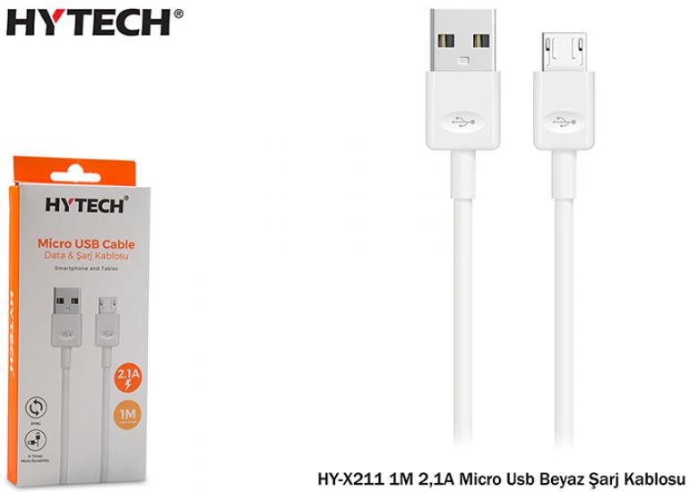 Hytech HY-X211 1M 2,1A Micro Usb Şarj Kablosu