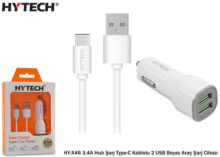 https://www.nedratek.com/Hytech HY-X46 3.4A Hızlı Şarj Type-C Kablolu 2 USB