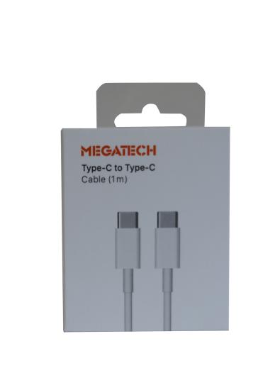 Megatech MG-IP15TT 1mt Usb Type-C to Type-C Şarj ve Data Kablosu (Iphone 15 Uyumludur)