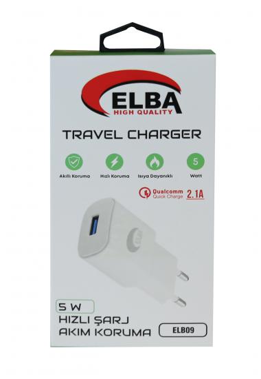 Elba Elb09 5W 2.1A Hızlı Şarj Akıllı Koruma