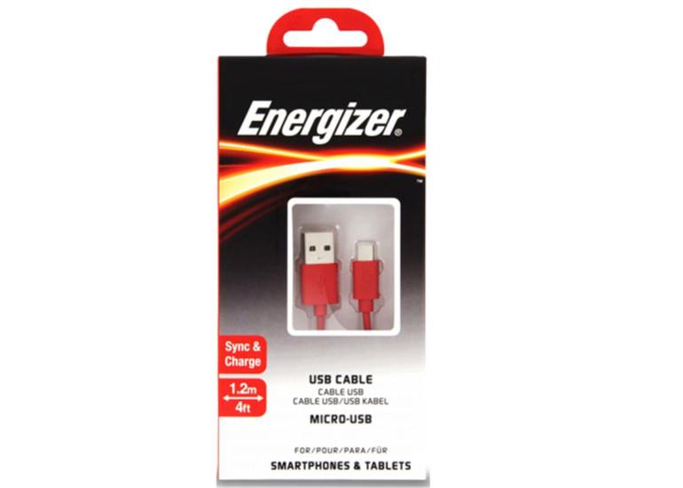 Energizer C12UBMCGRD4 1.2m Flat Micro Usb Kablosu